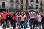 reusdigital.cat flashmob Institut Baix Camp
